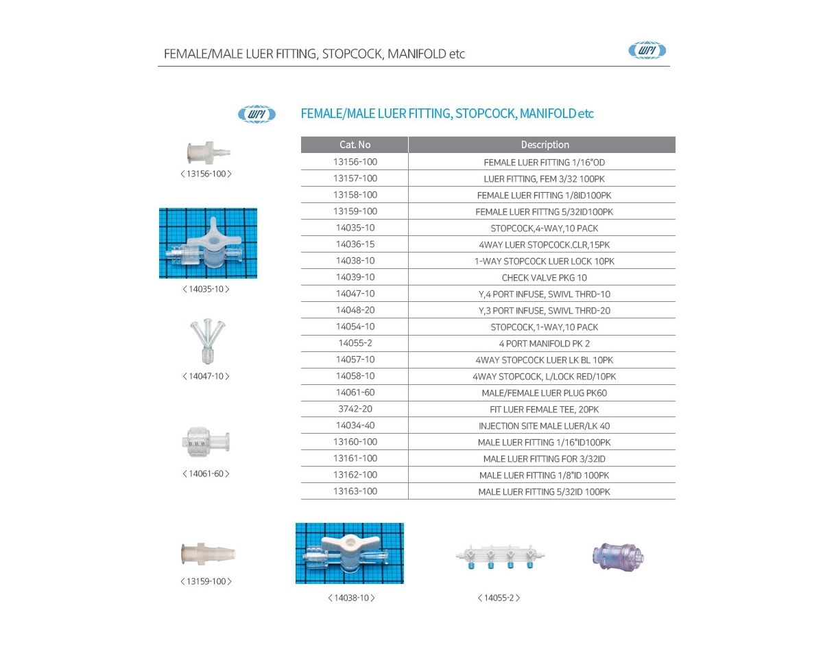 WPI 매니폴드 4 Port