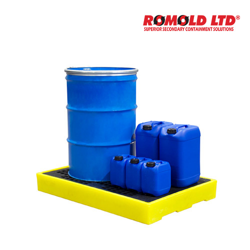 Drum Spill Containment PE Pallet 2-Drum/드럼통 유출방지 PE 팔레트