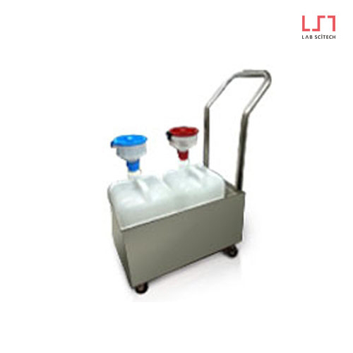 Stainless Steel Reagent Waste Transport Cart/스테인리스 시약 폐액 운반 카트